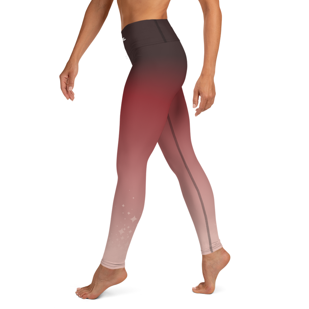 Legging de yoga, Pur Dégradé, Rubis ▼