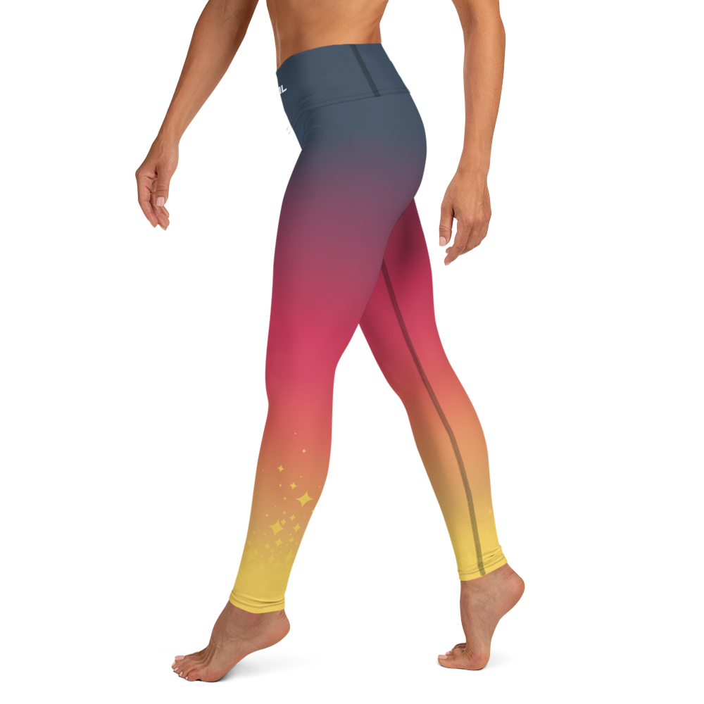 Legging de yoga, Pur Dégradé, Nébuleuse ▼