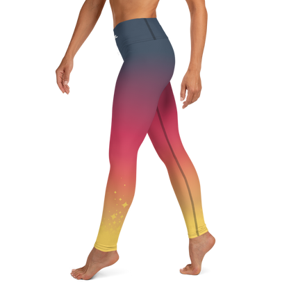 Legging de yoga, Pur Dégradé, Nébuleuse ▼