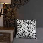 Coussin Dunikal Arboricool, classique, noir sur blanc