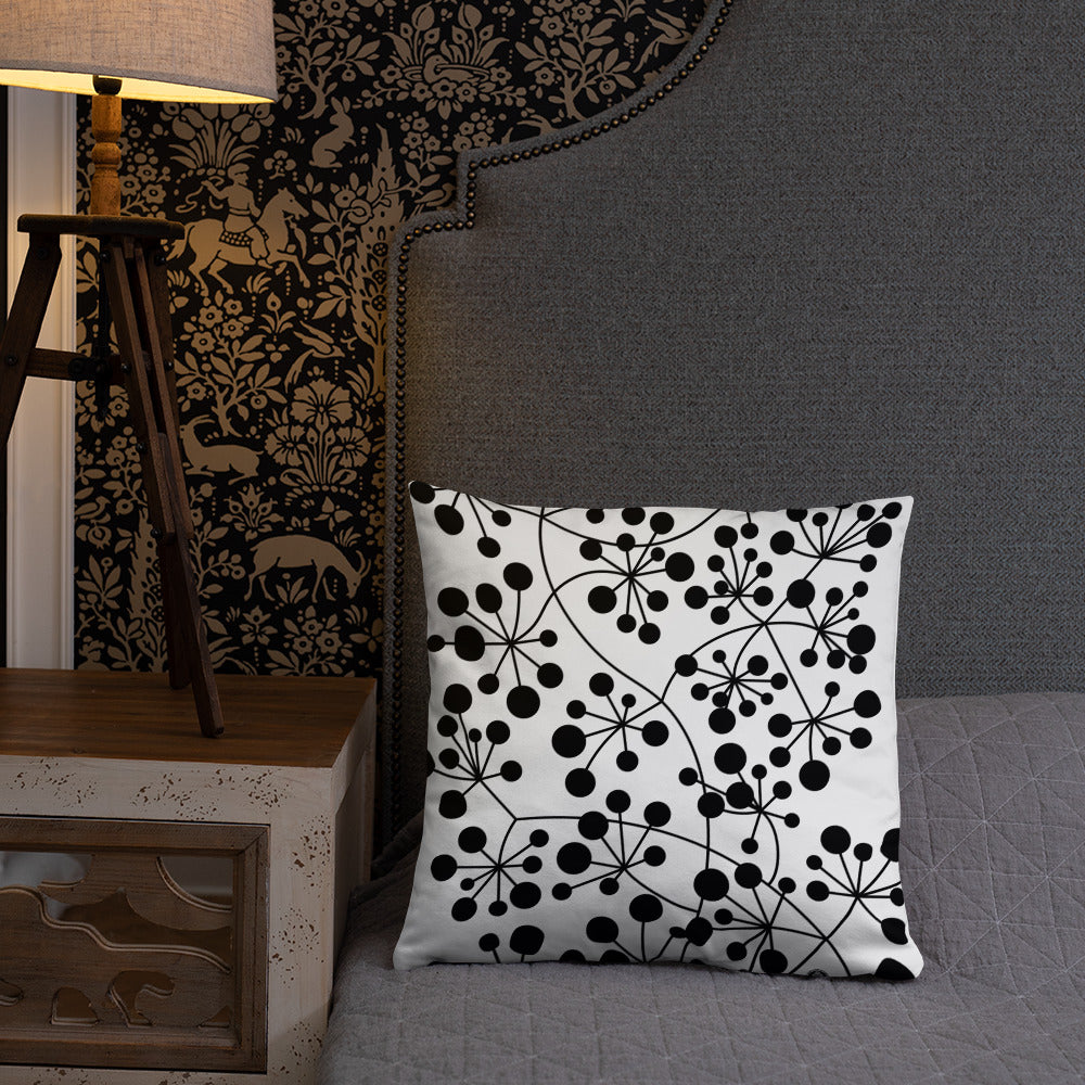 Dunikal Arboricool Cushion, Classic, Black on White