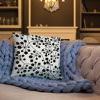 Coussin Dunikal Arboricool, classique, noir sur blanc