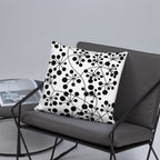 Coussin Dunikal Arboricool, classique, noir sur blanc