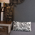 Coussin Dunikal Arboricool, classique, noir sur blanc