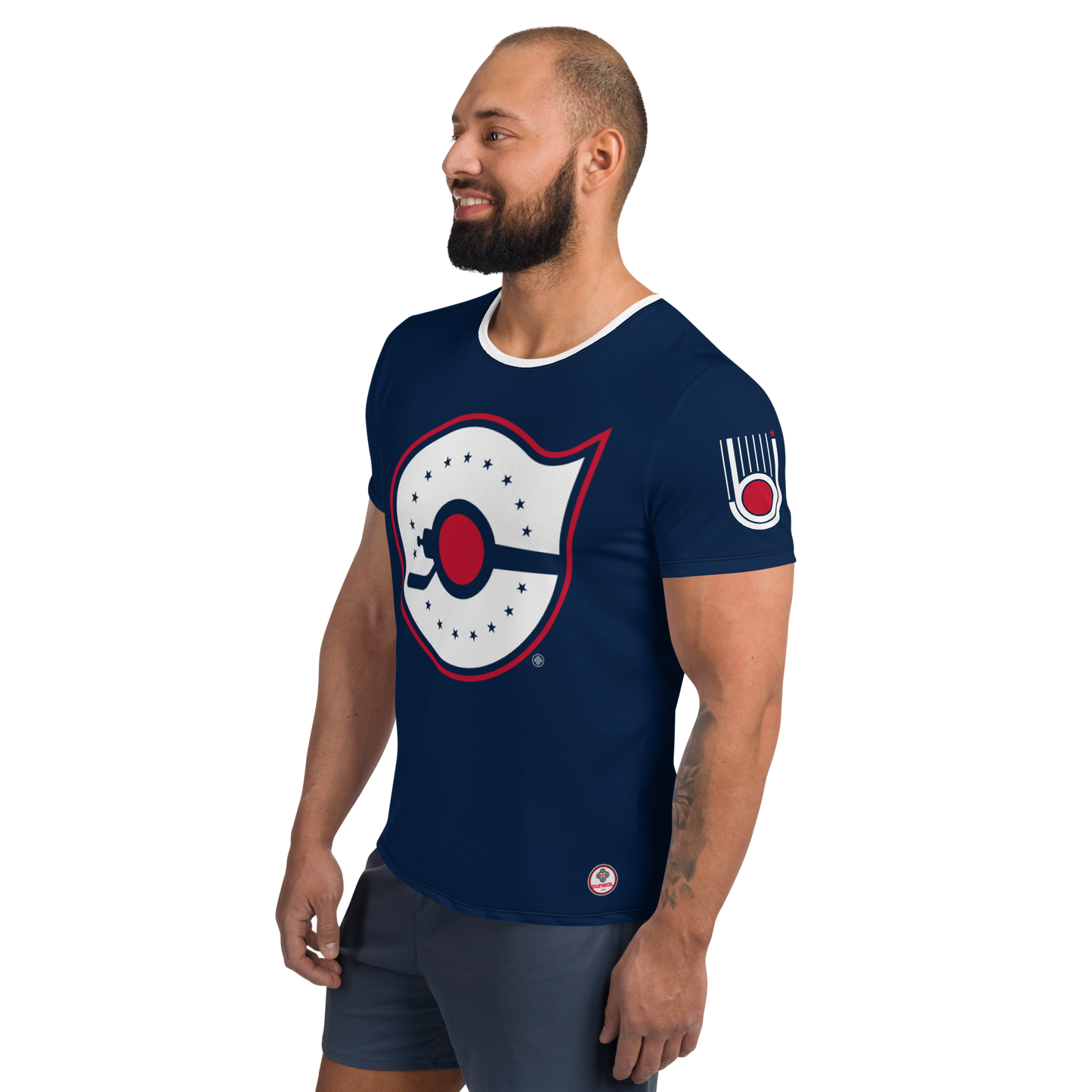 Men's athletic t-shirt ❯ Concept 70 ❯ Blue Jackets