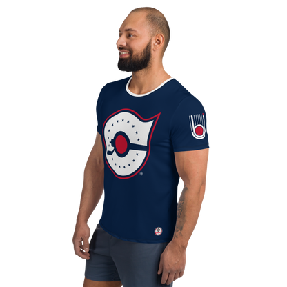 T-shirt athlétique pour homme ❯ Concept 70 ❯ Blue Jackets