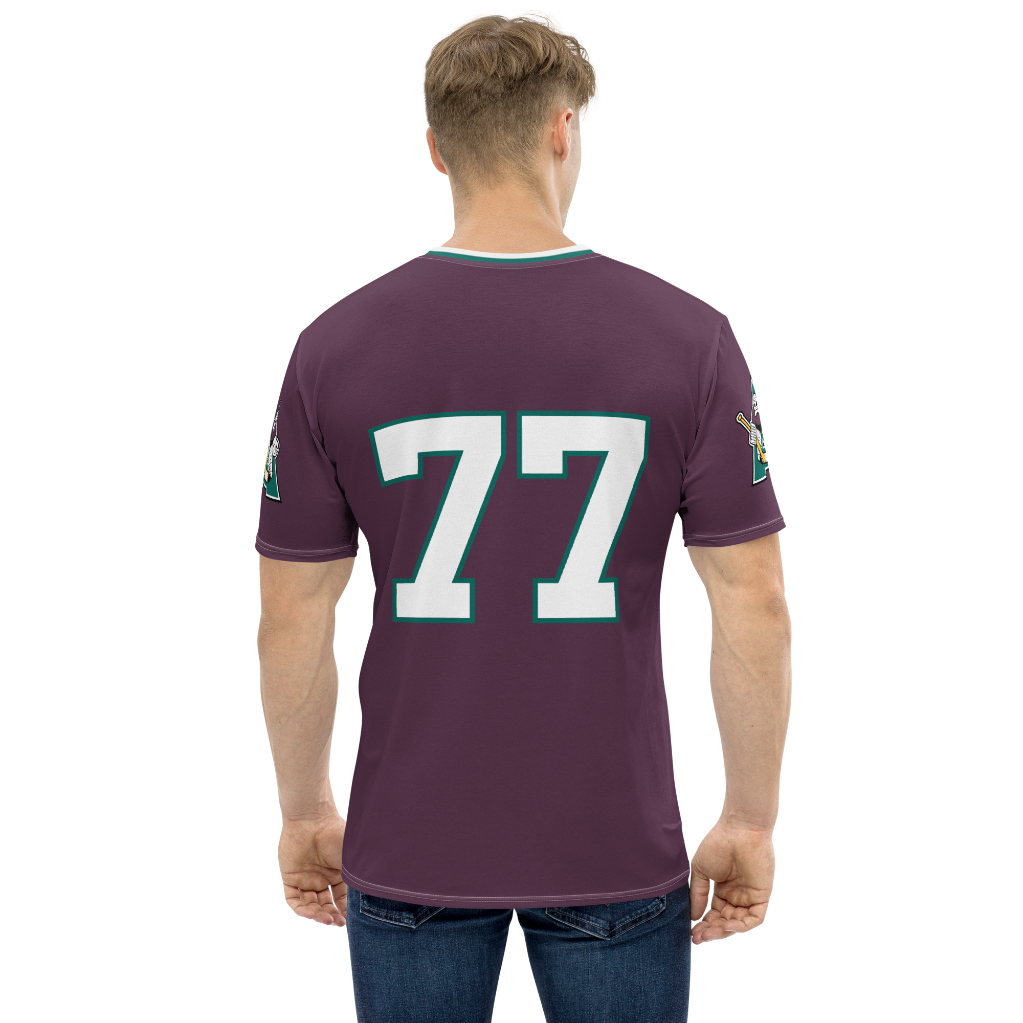 T-shirt à col rond - Étang aubergine