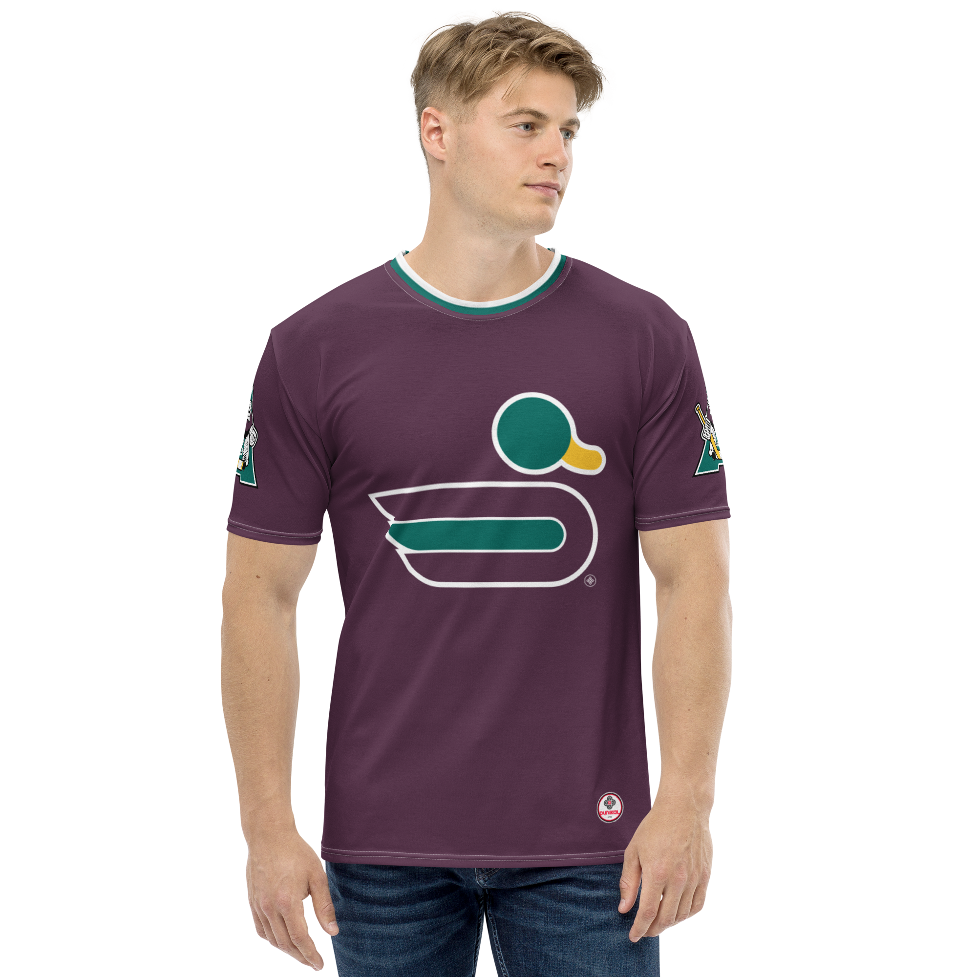 T-shirt à col rond - Étang aubergine