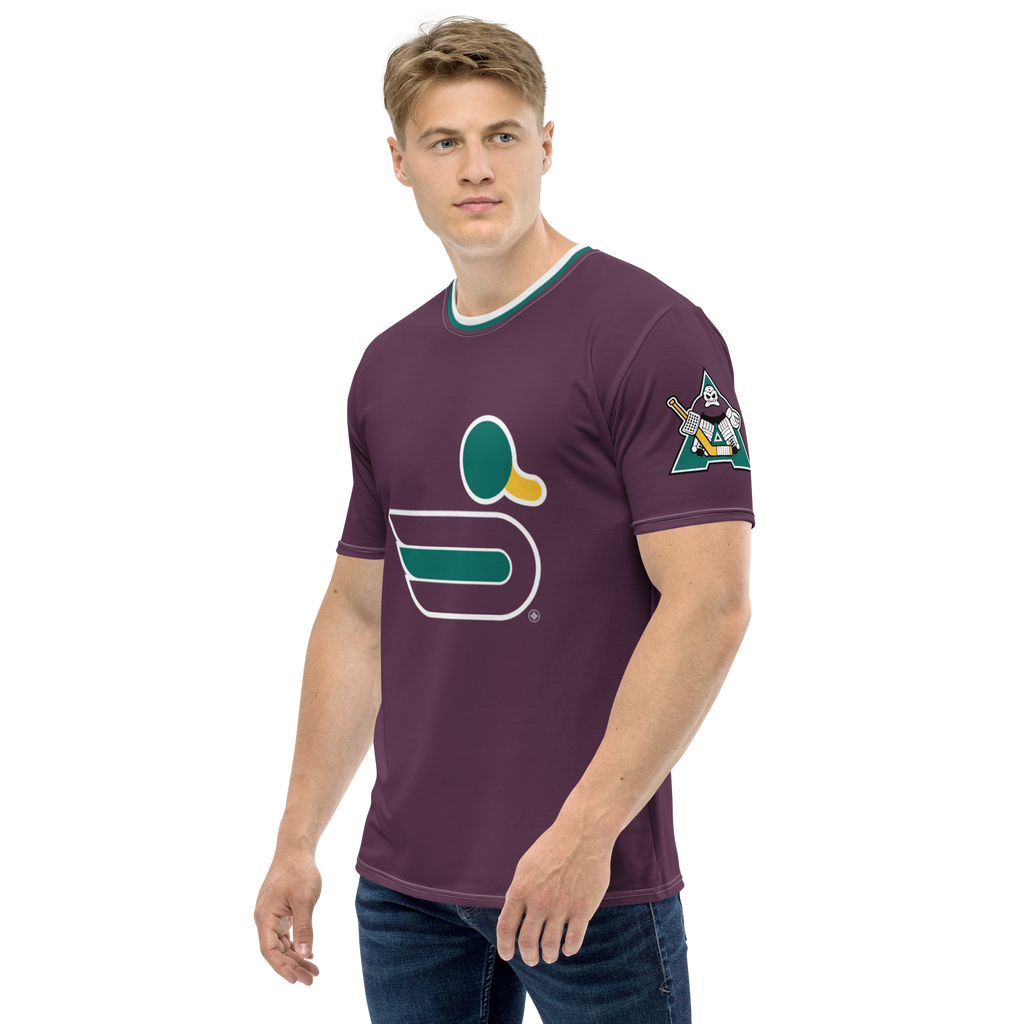 T-shirt à col rond - Étang aubergine