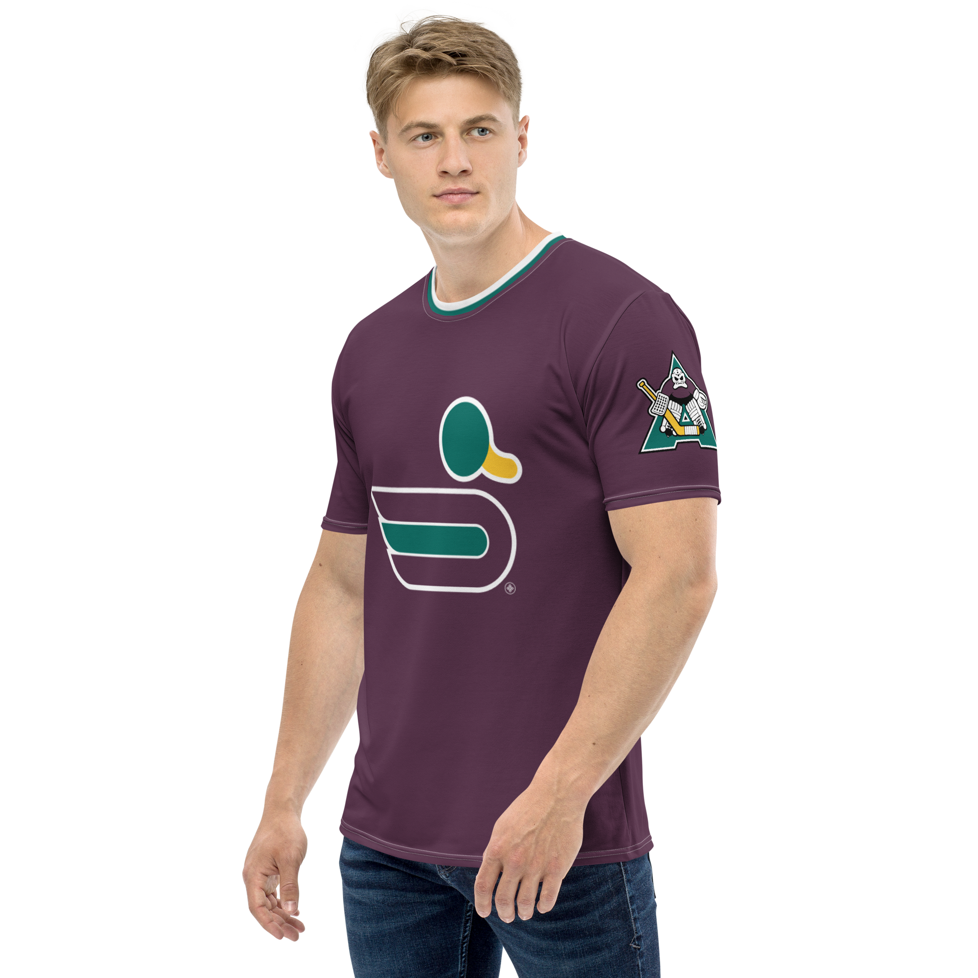 T-shirt à col rond - Étang aubergine