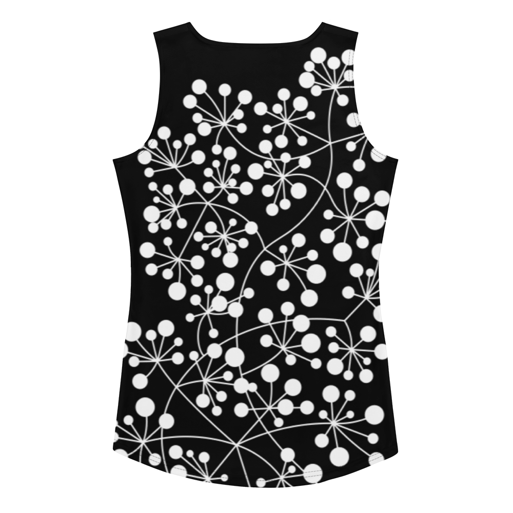 Débardeur Arboricool, blanc sur noir, coupe intégrale