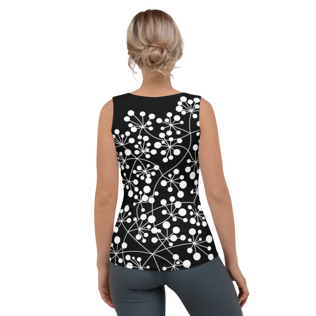 Débardeur Arboricool, blanc sur noir, coupe intégrale