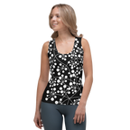 Débardeur Arboricool, blanc sur noir, coupe intégrale