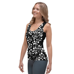 Débardeur Arboricool, blanc sur noir, coupe intégrale