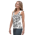 Débardeur Arboricool, noir sur blanc, coupe intégrale