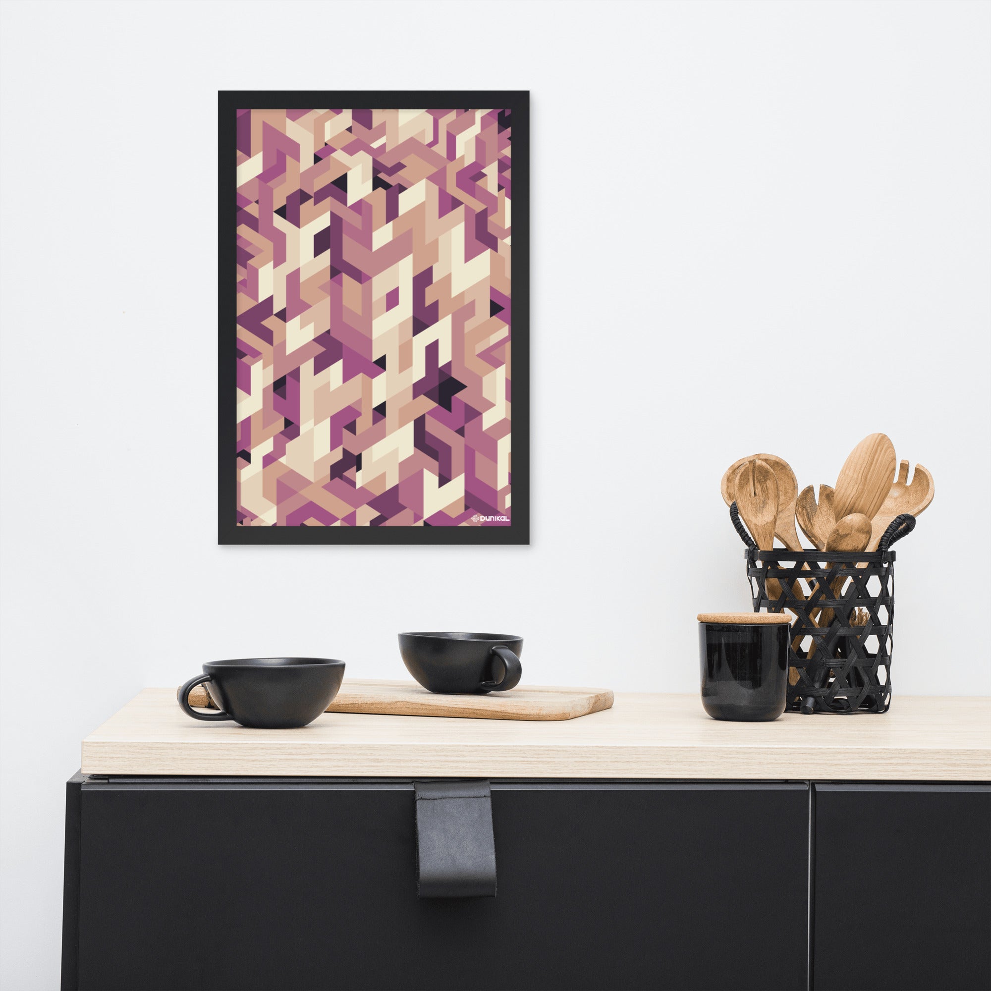 Affiche encadrée — Brume cuivrée