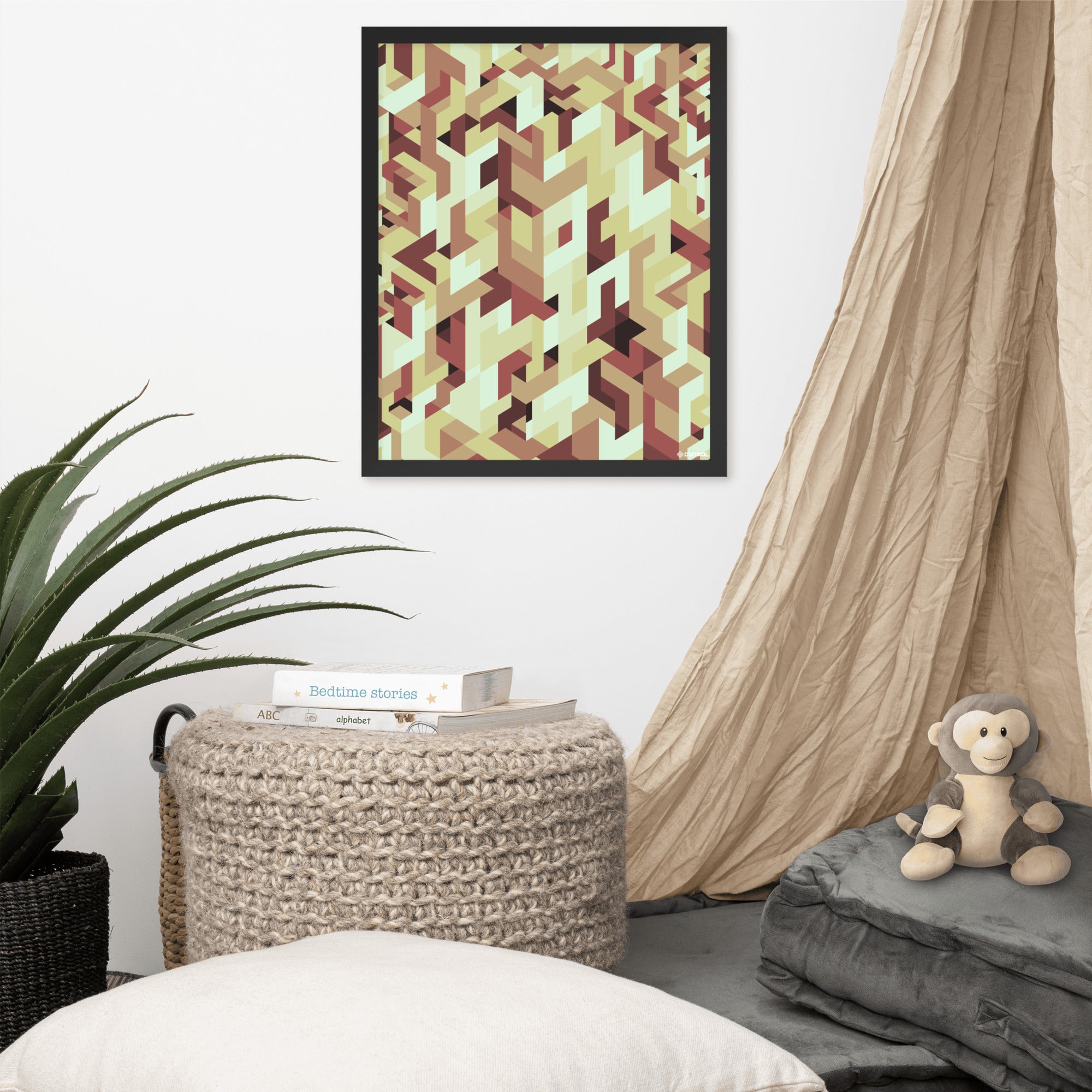 Affiche Encadrée — Kakis rouillés