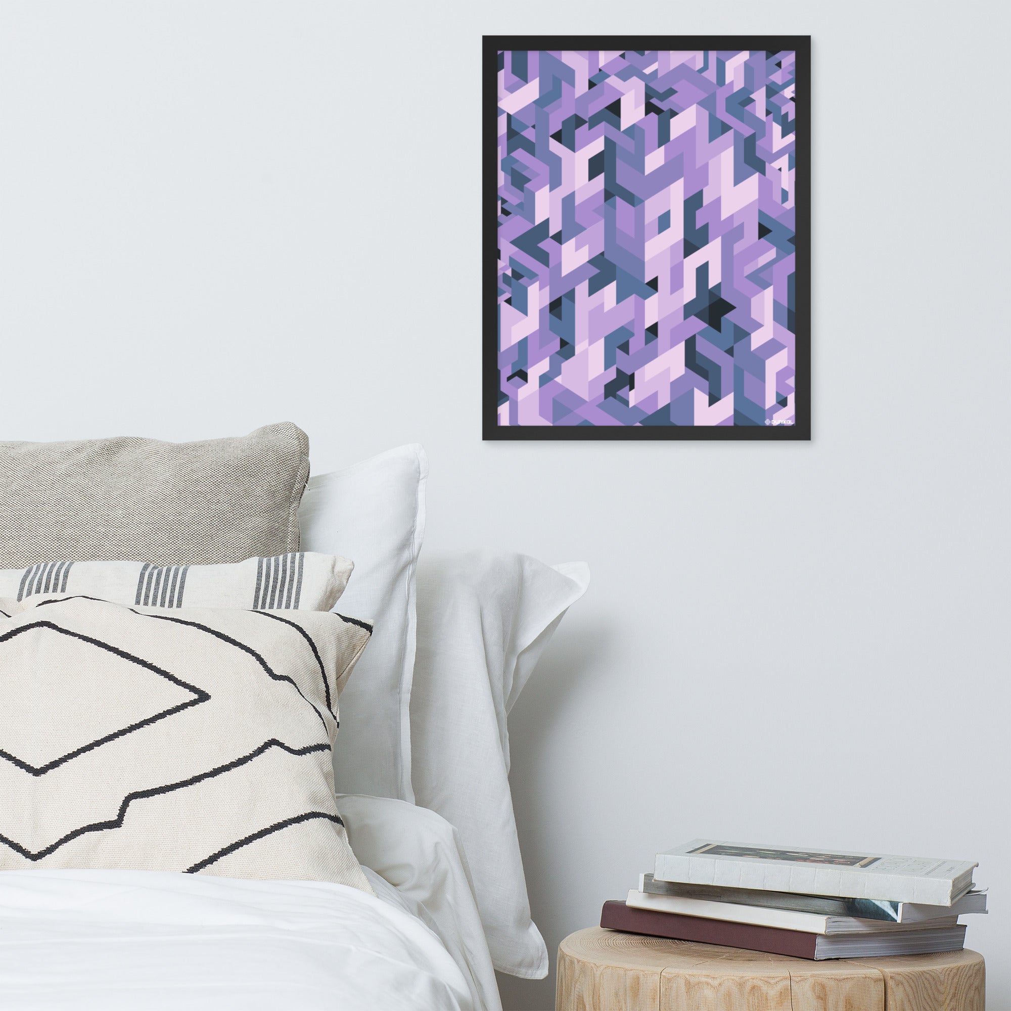 Affiche Encadrée — Lavande là-bas