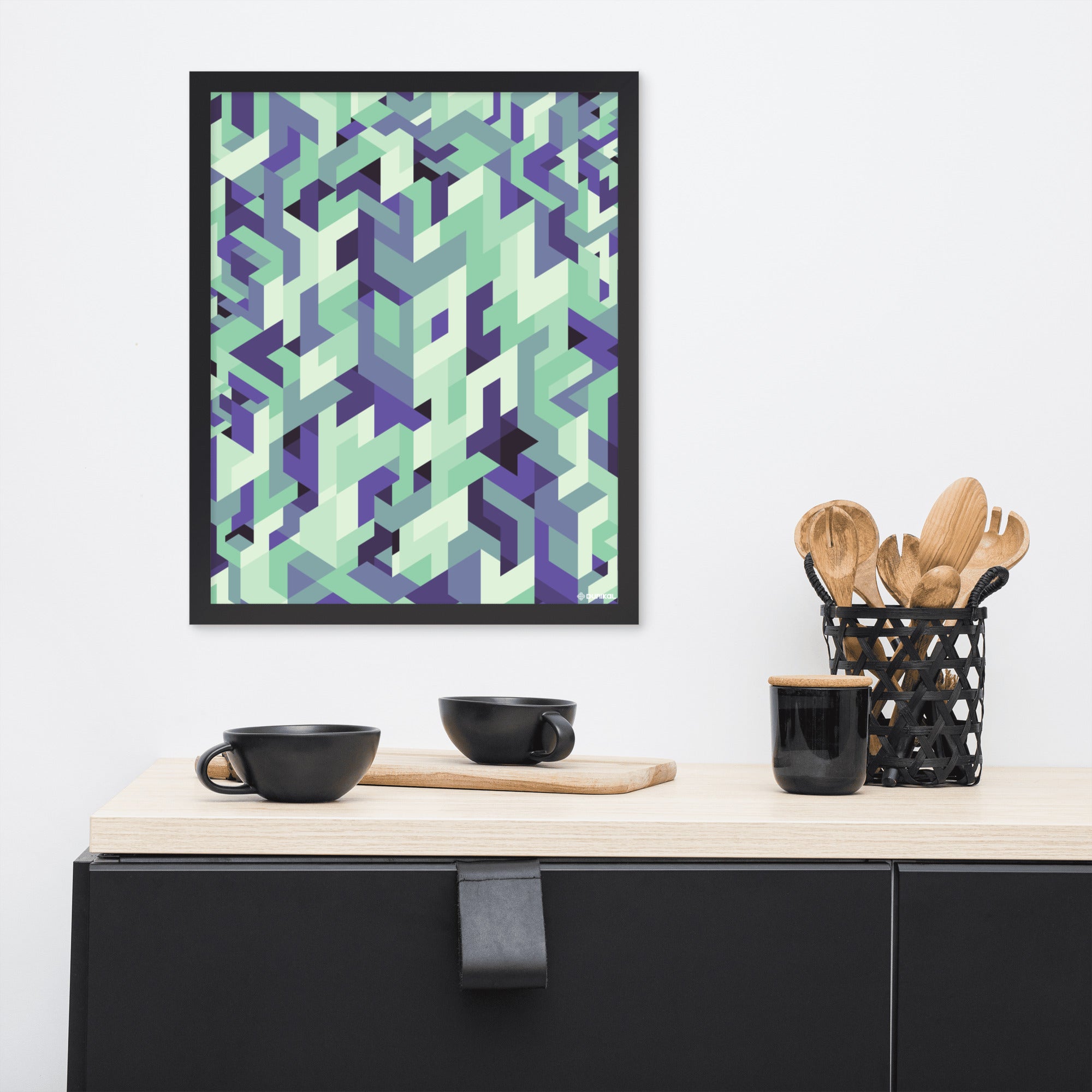 Affiche Encadrée — Thé violet