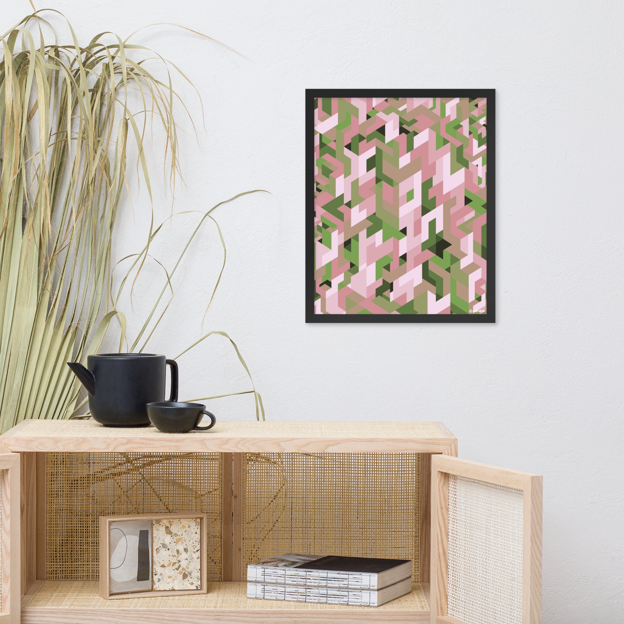 Affiche Encadrée — Joues mousseusses