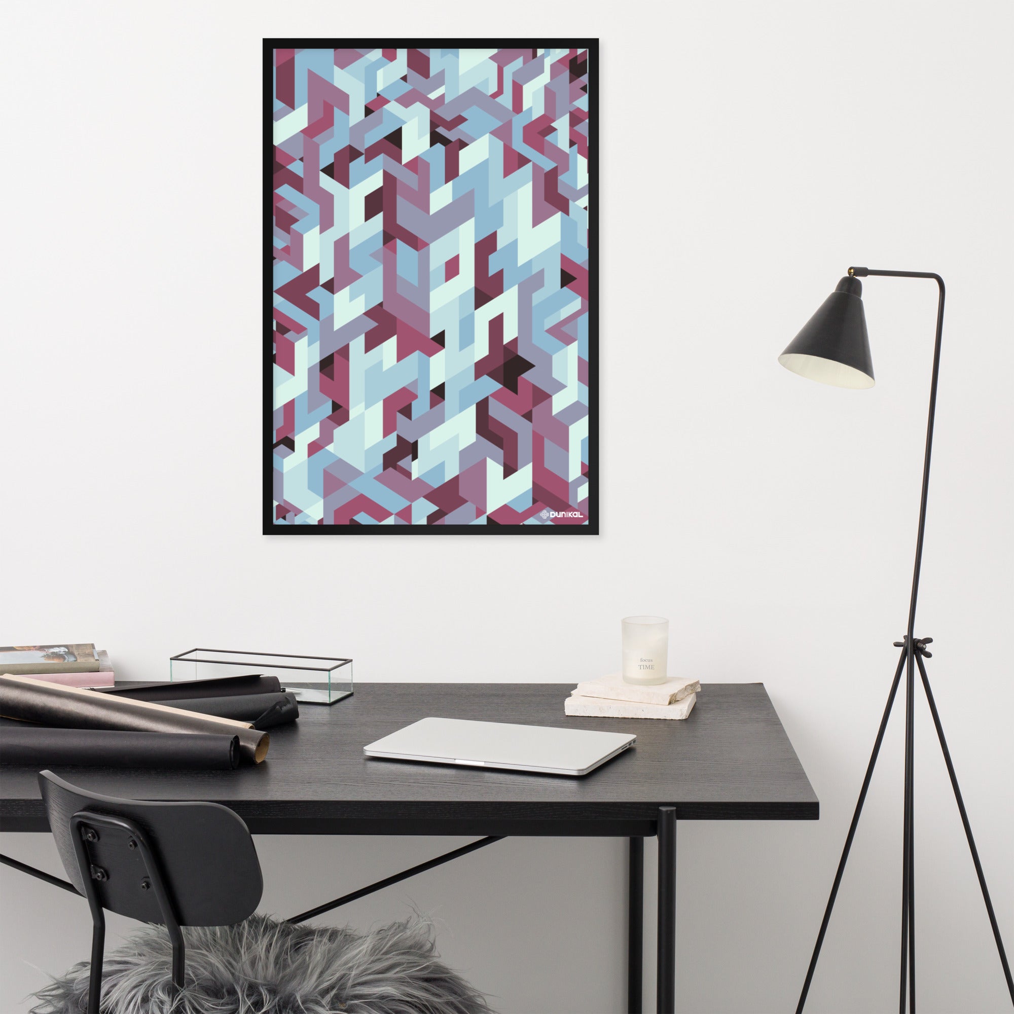 Affiche Encadrée — Cieux rougis