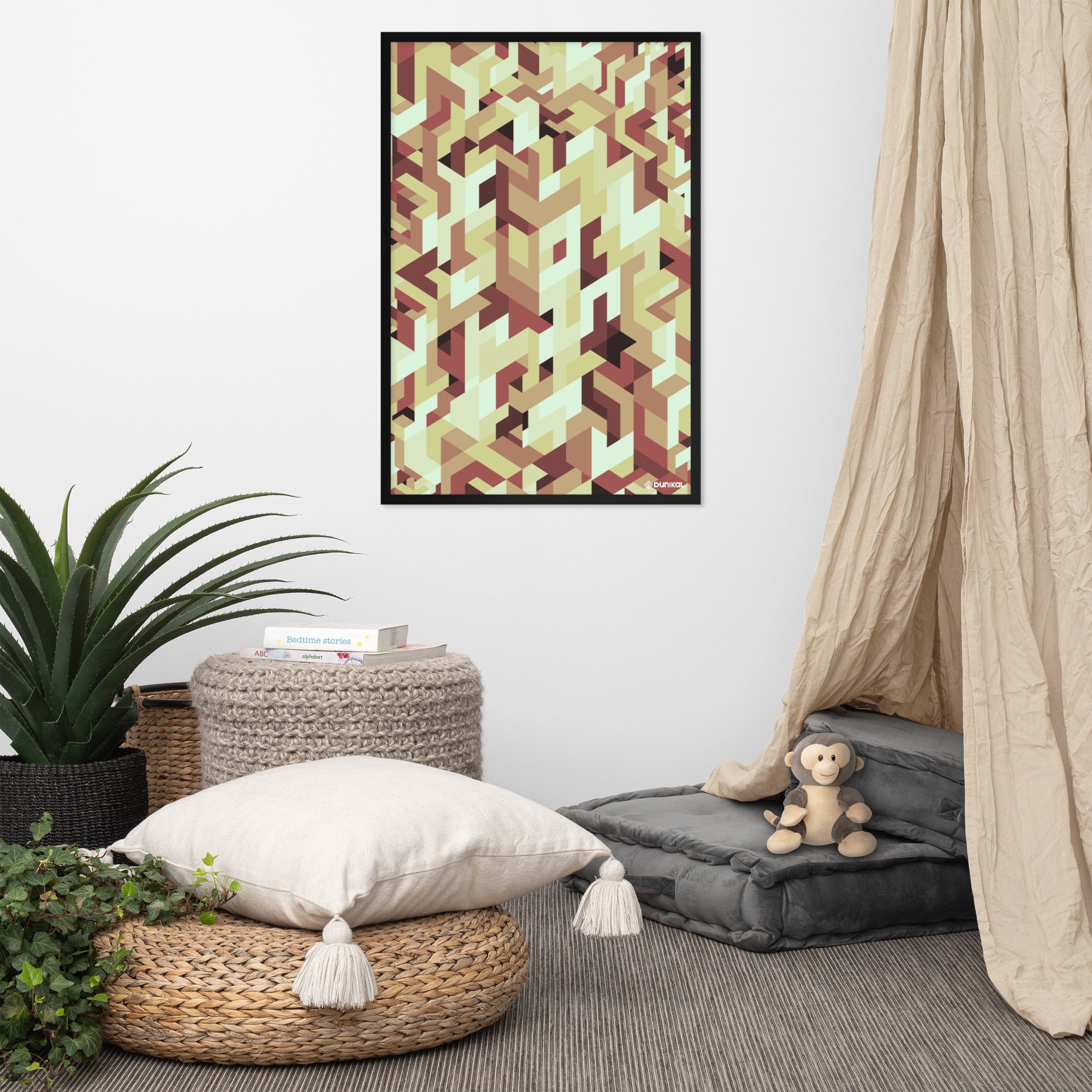 Affiche Encadrée — Kakis rouillés