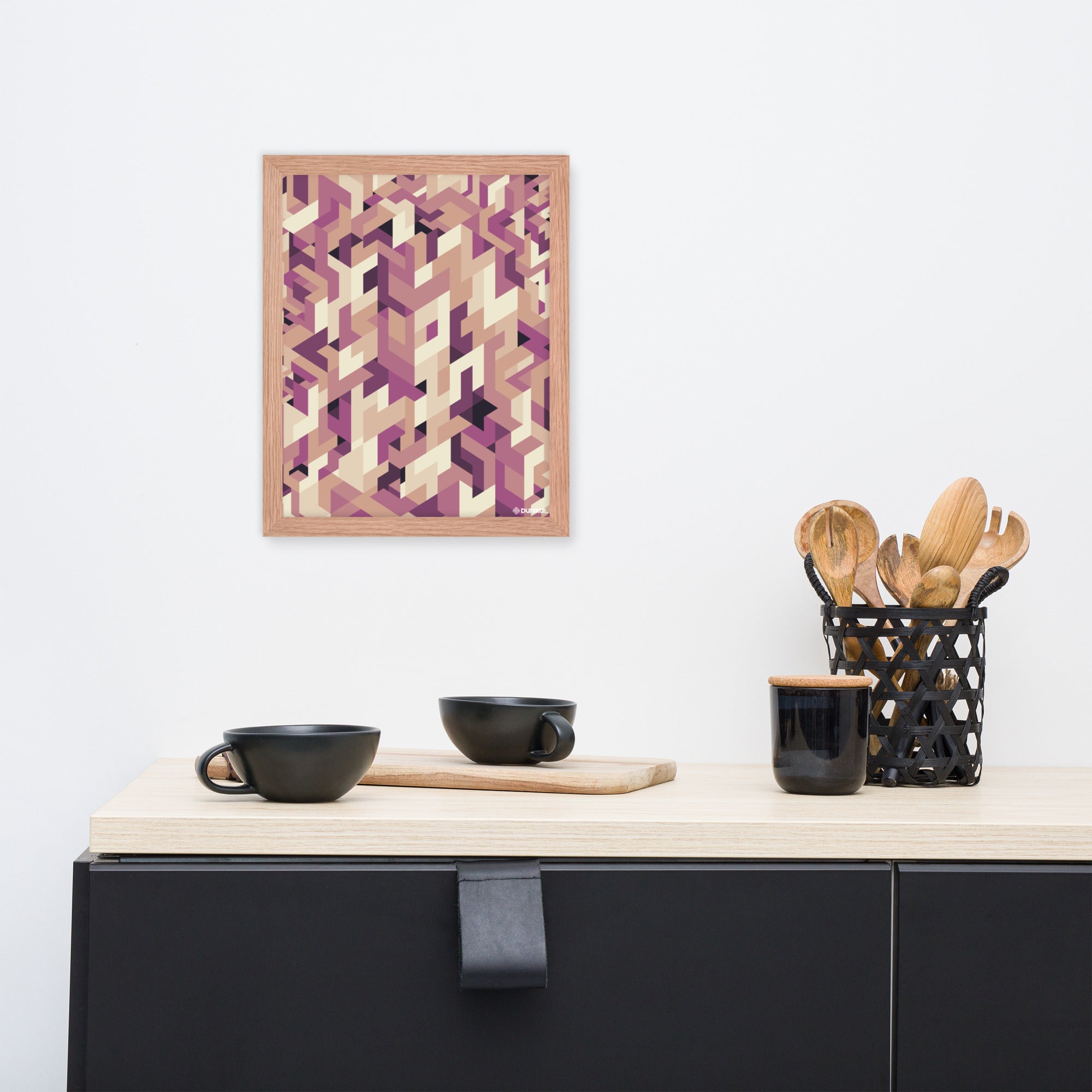 Affiche encadrée — Brume cuivrée