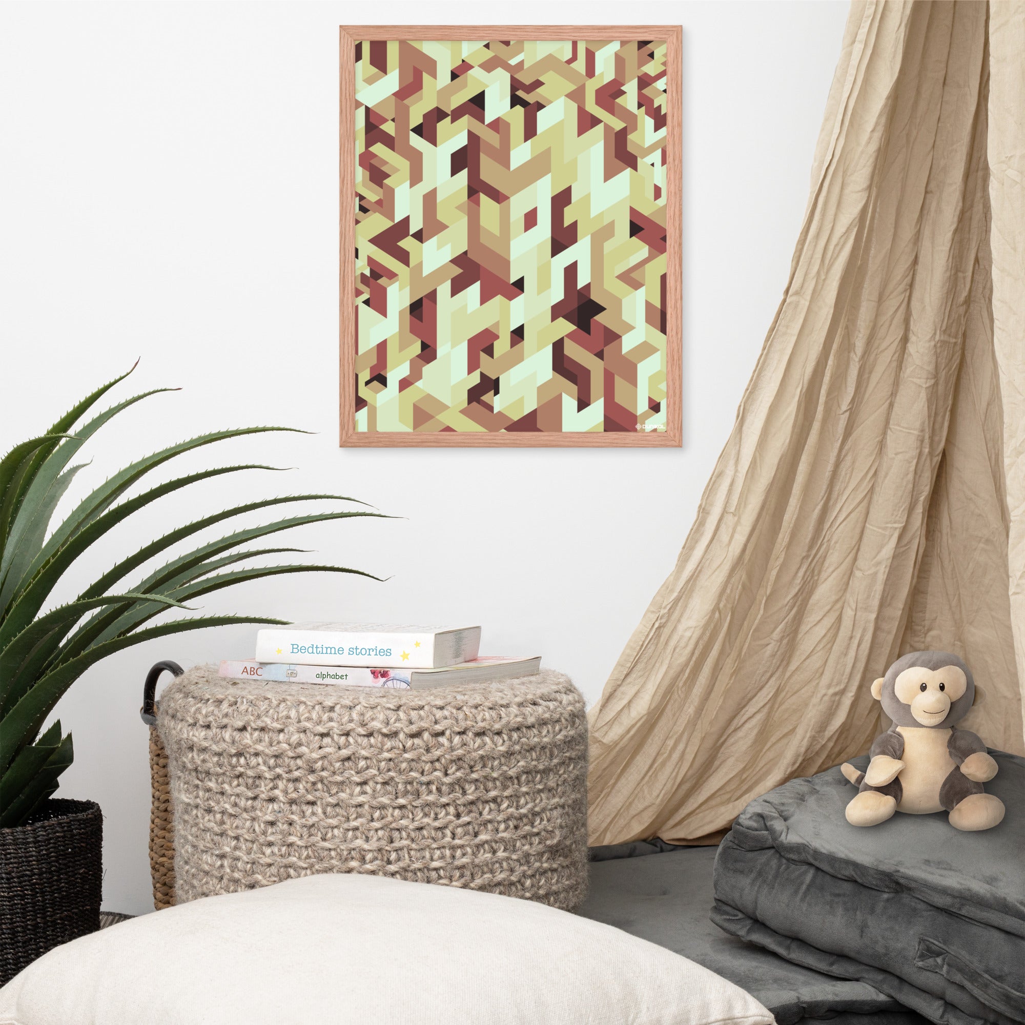 Affiche Encadrée — Kakis rouillés