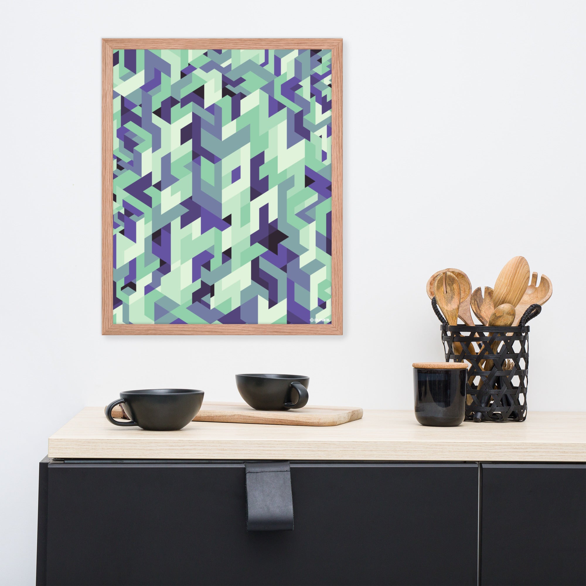 Affiche Encadrée — Thé violet