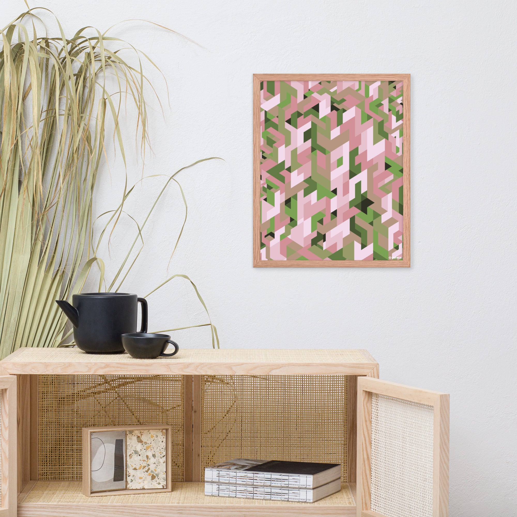 Affiche Encadrée — Joues mousseusses