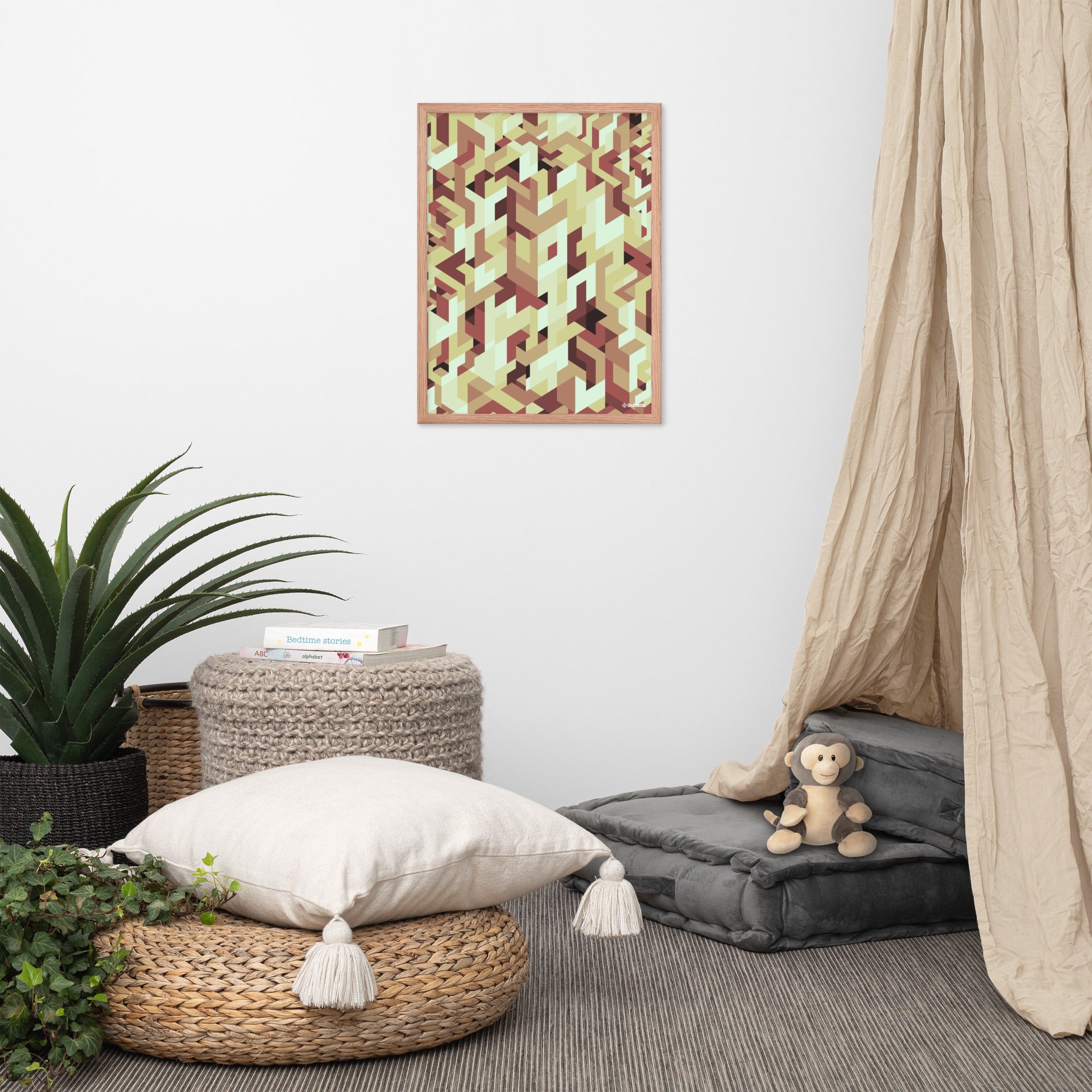 Affiche Encadrée — Kakis rouillés