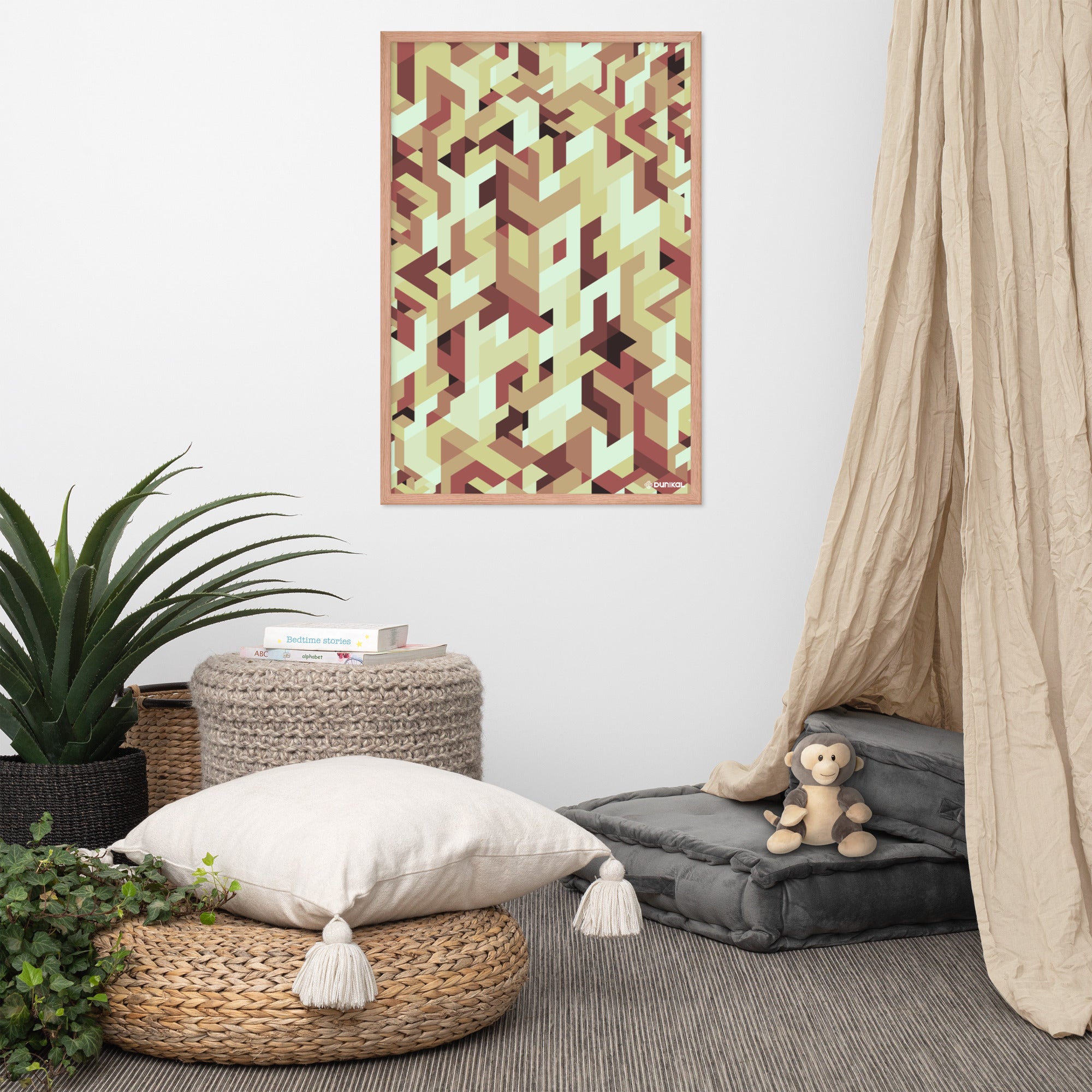 Affiche Encadrée — Kakis rouillés