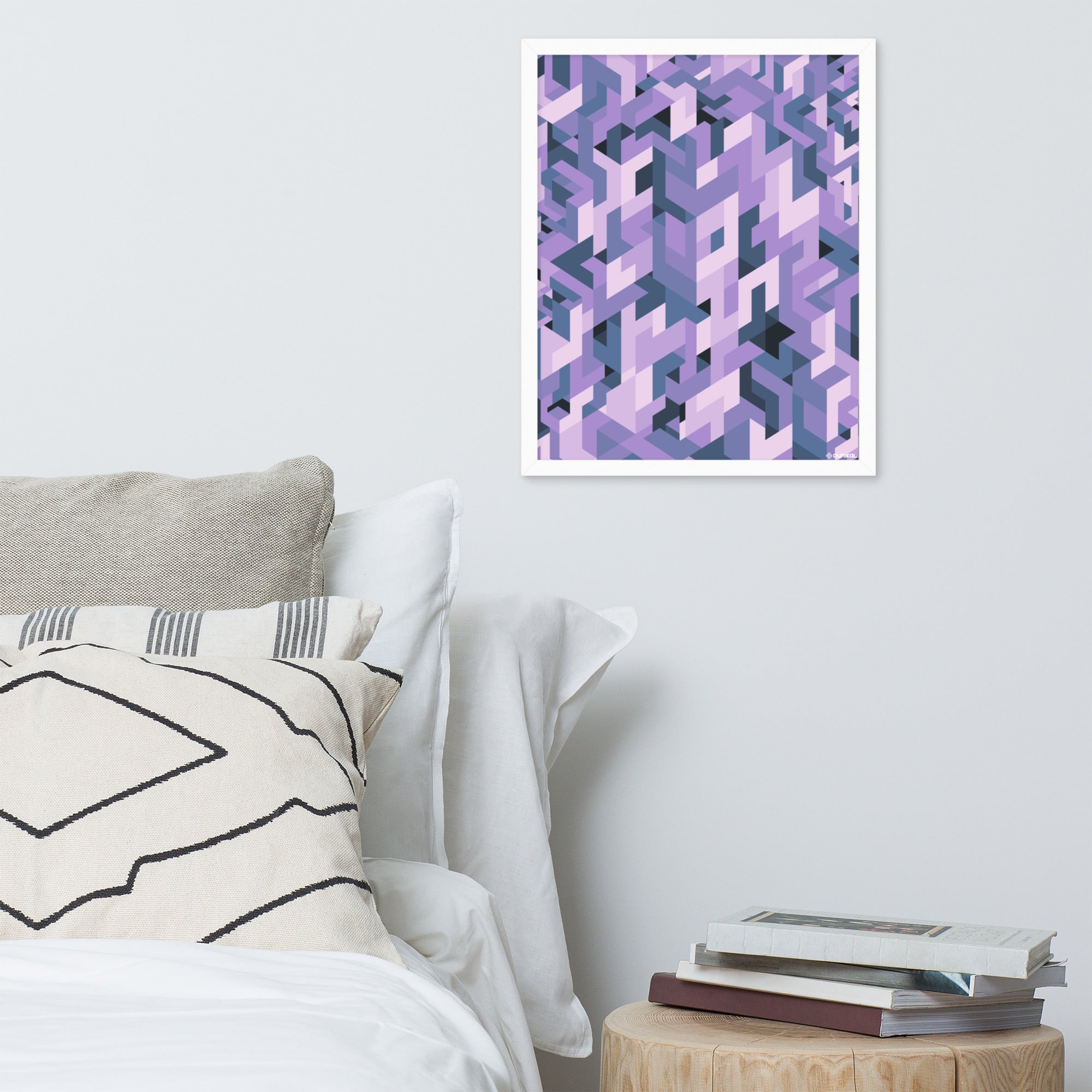 Affiche Encadrée — Lavande là-bas