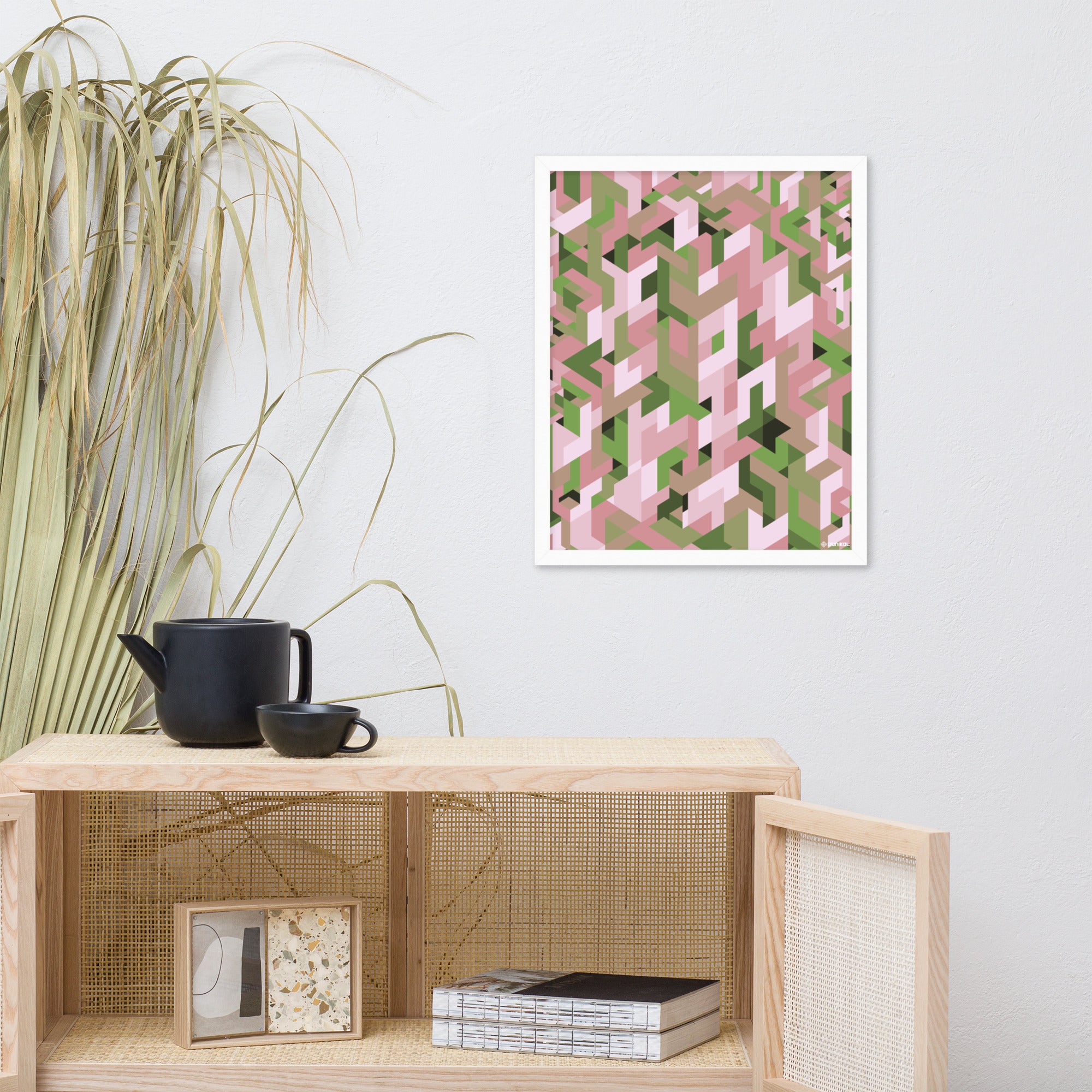 Affiche Encadrée — Joues mousseusses