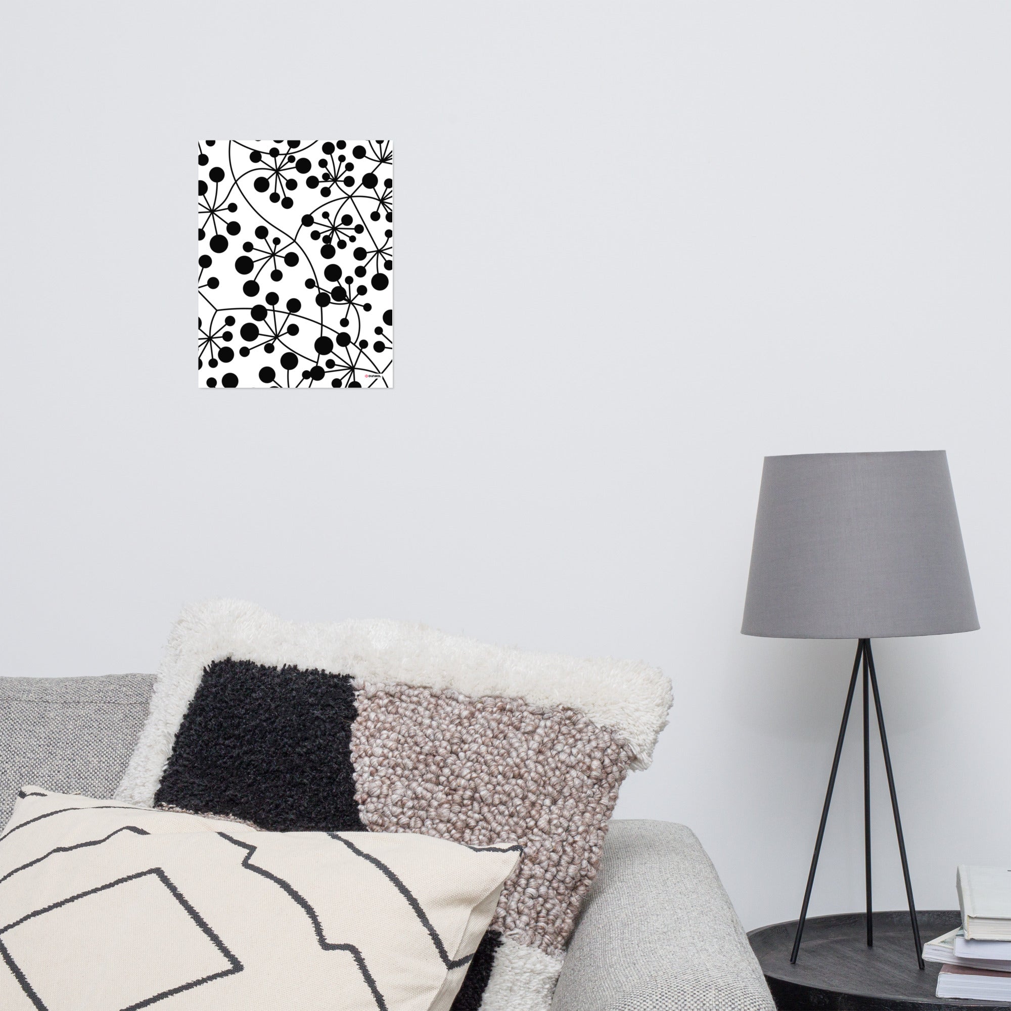 Affiche papier mat — Arboricool noir sur blanc