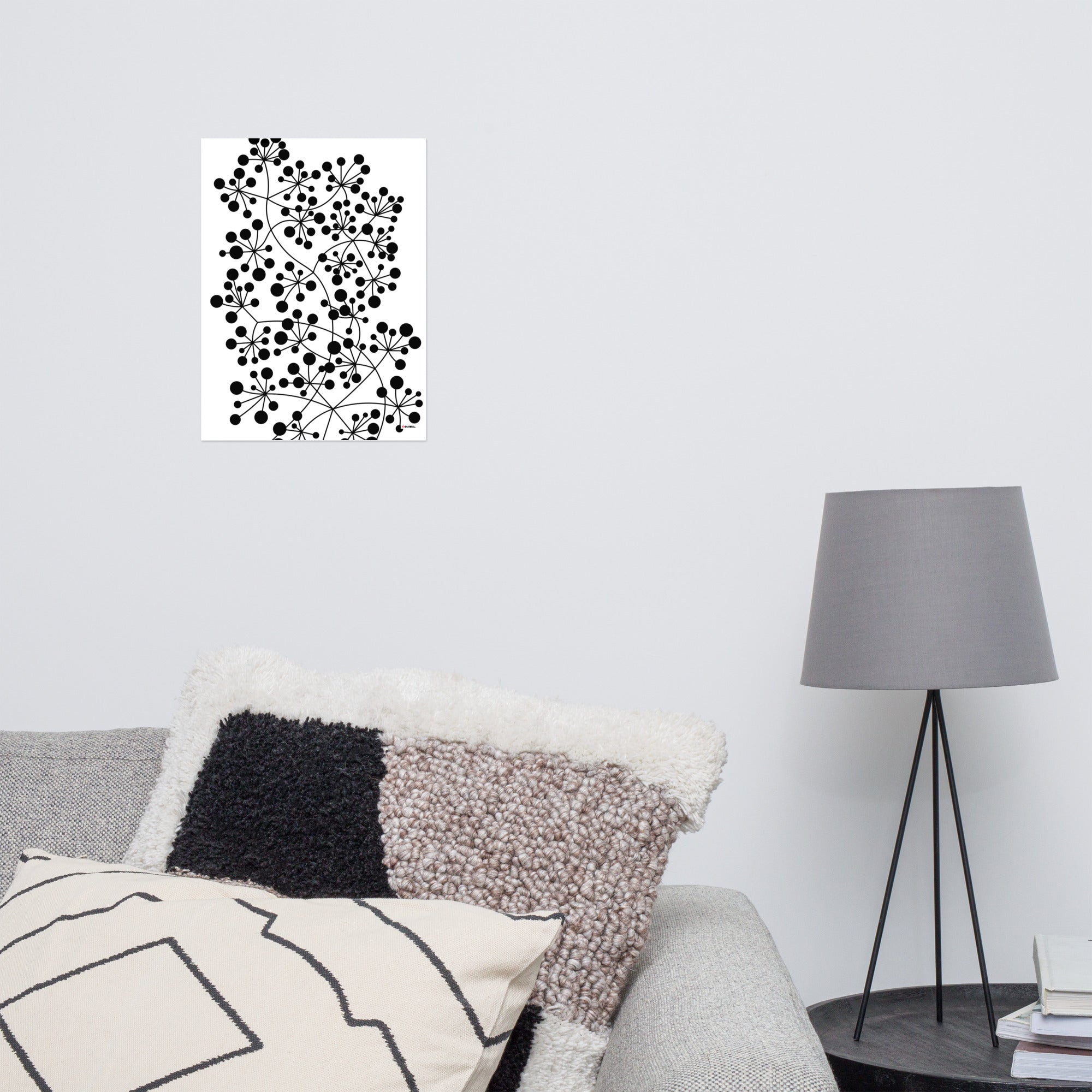 Affiche papier mat — Arboricool noir sur blanc