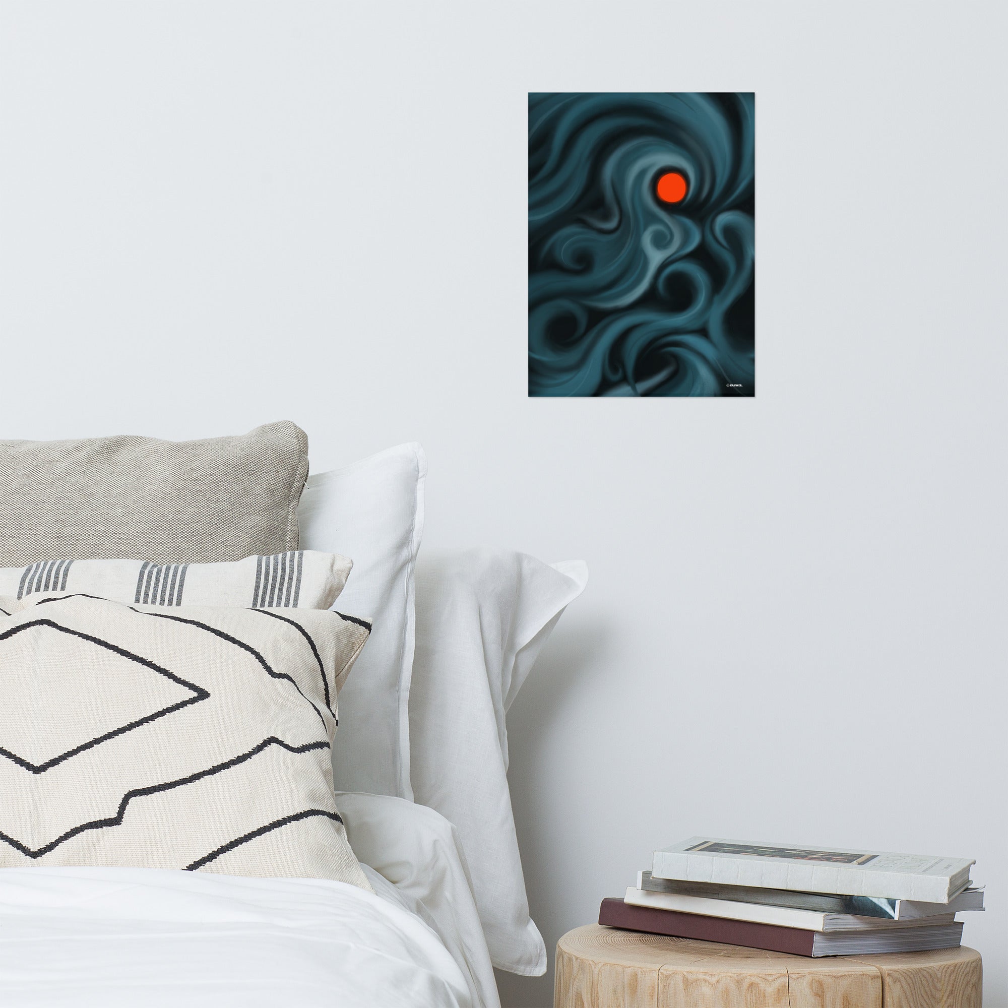 Affiche papier mat — Lune rouge