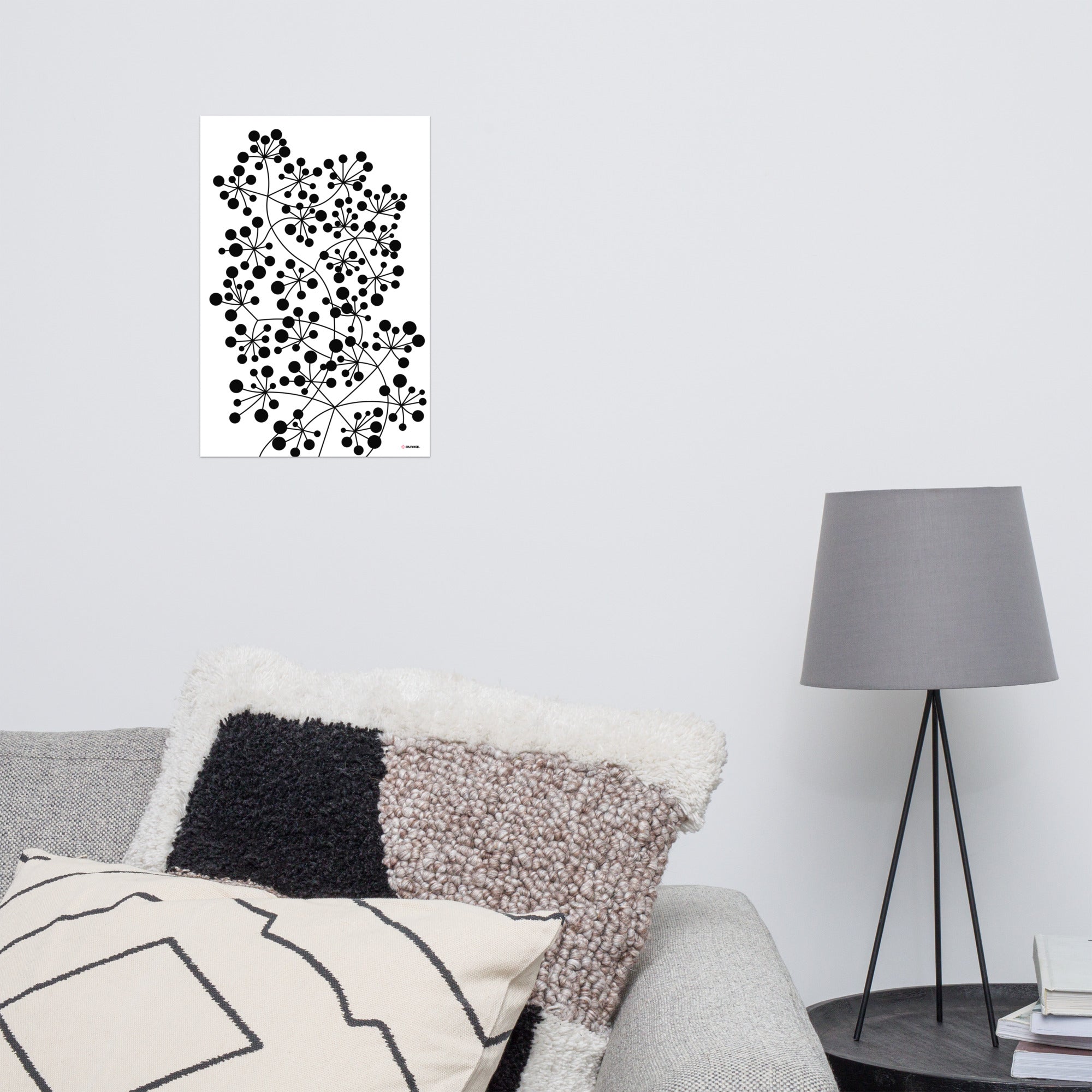 Affiche papier mat — Arboricool noir sur blanc