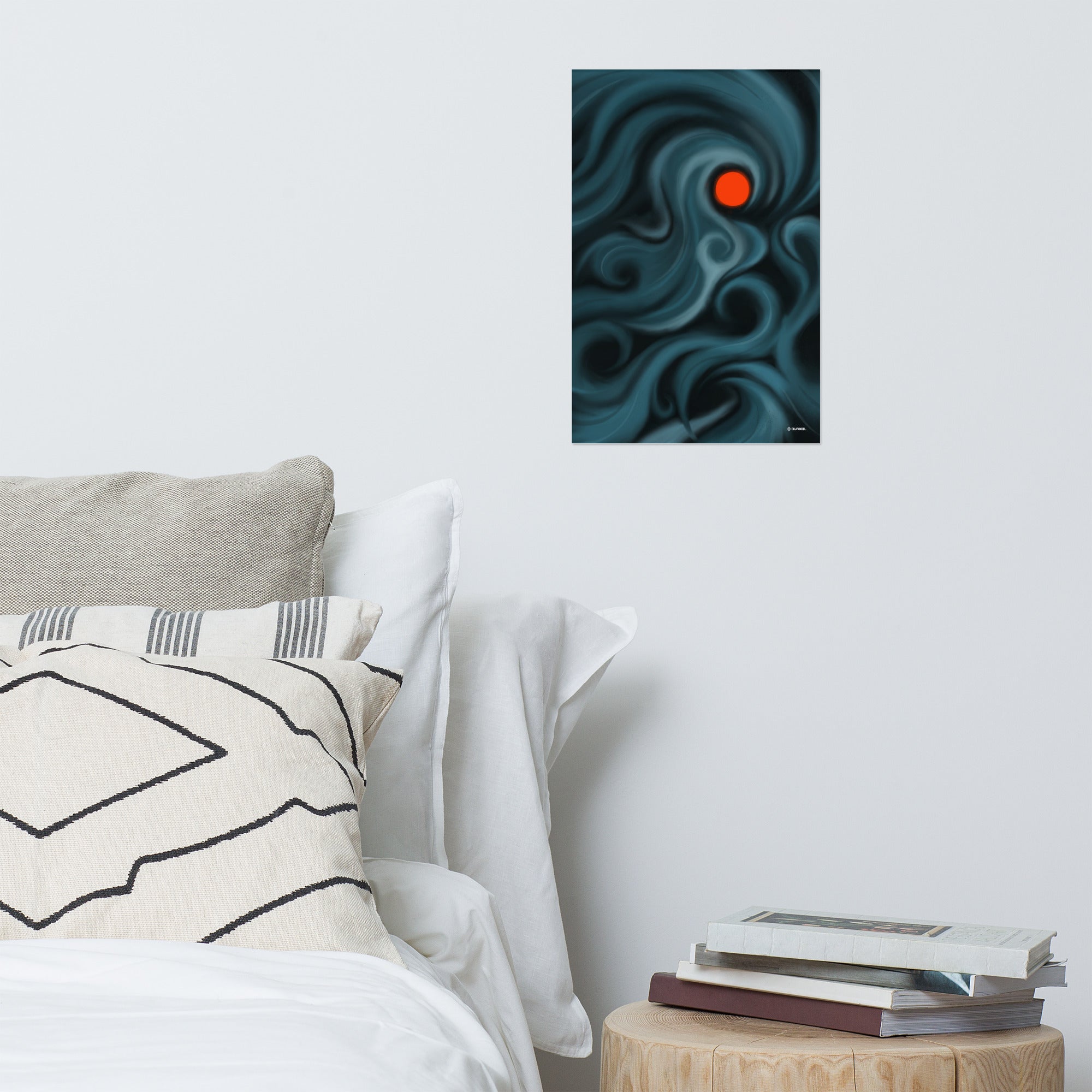 Affiche papier mat — Lune rouge