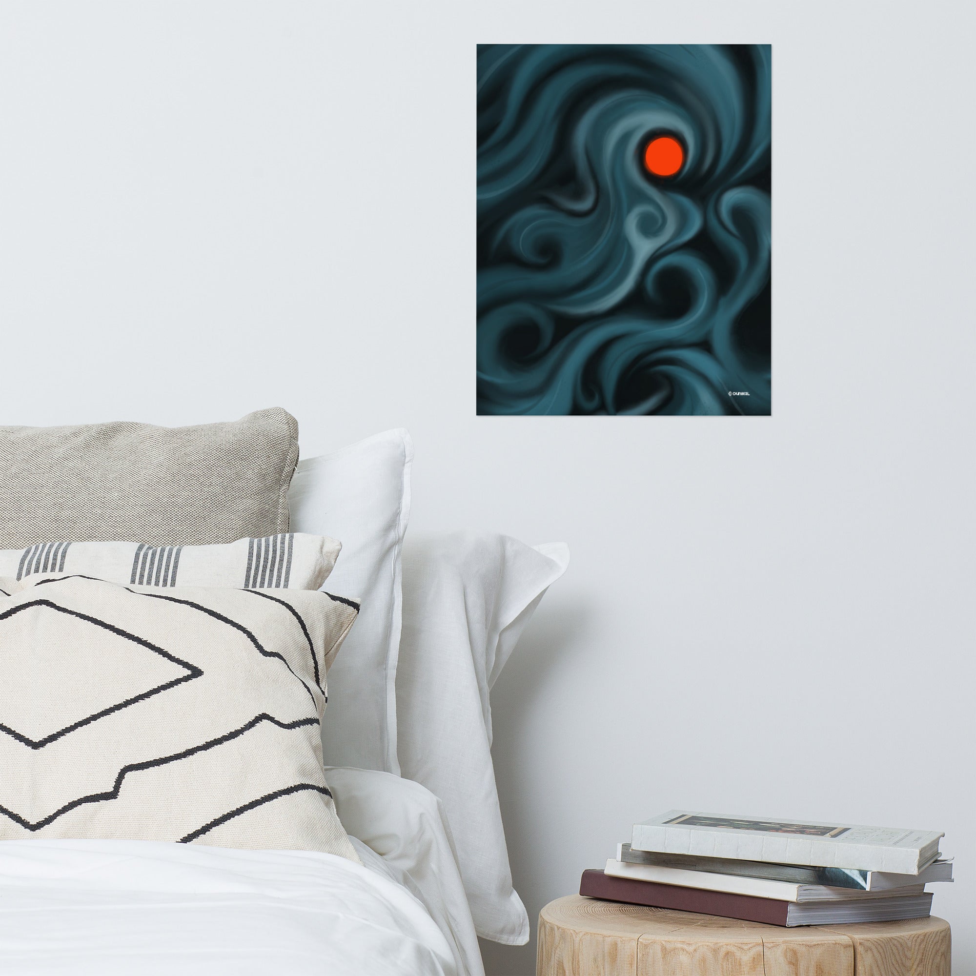 Affiche papier mat — Lune rouge