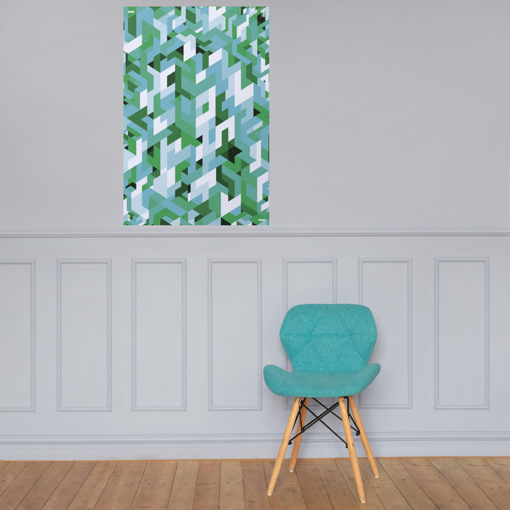 Affiche papier mat — Trèfle céleste