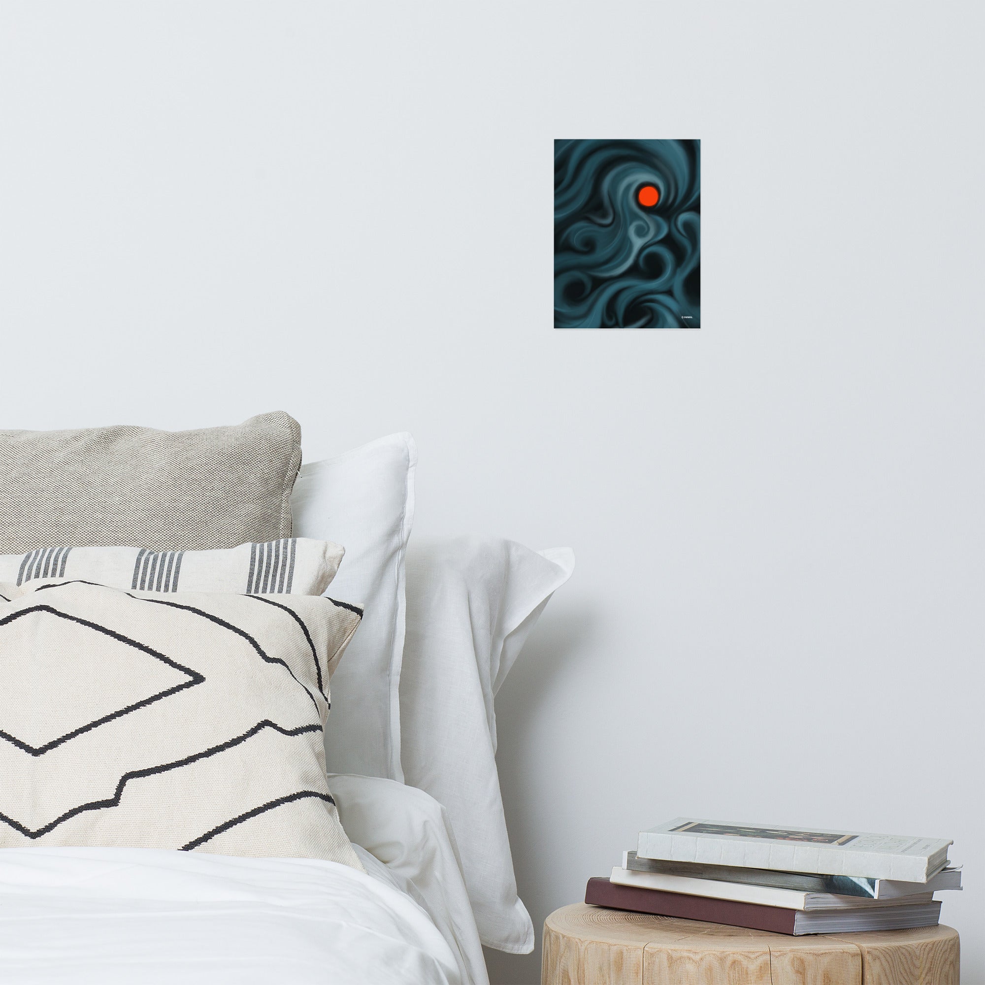 Affiche papier mat — Lune rouge