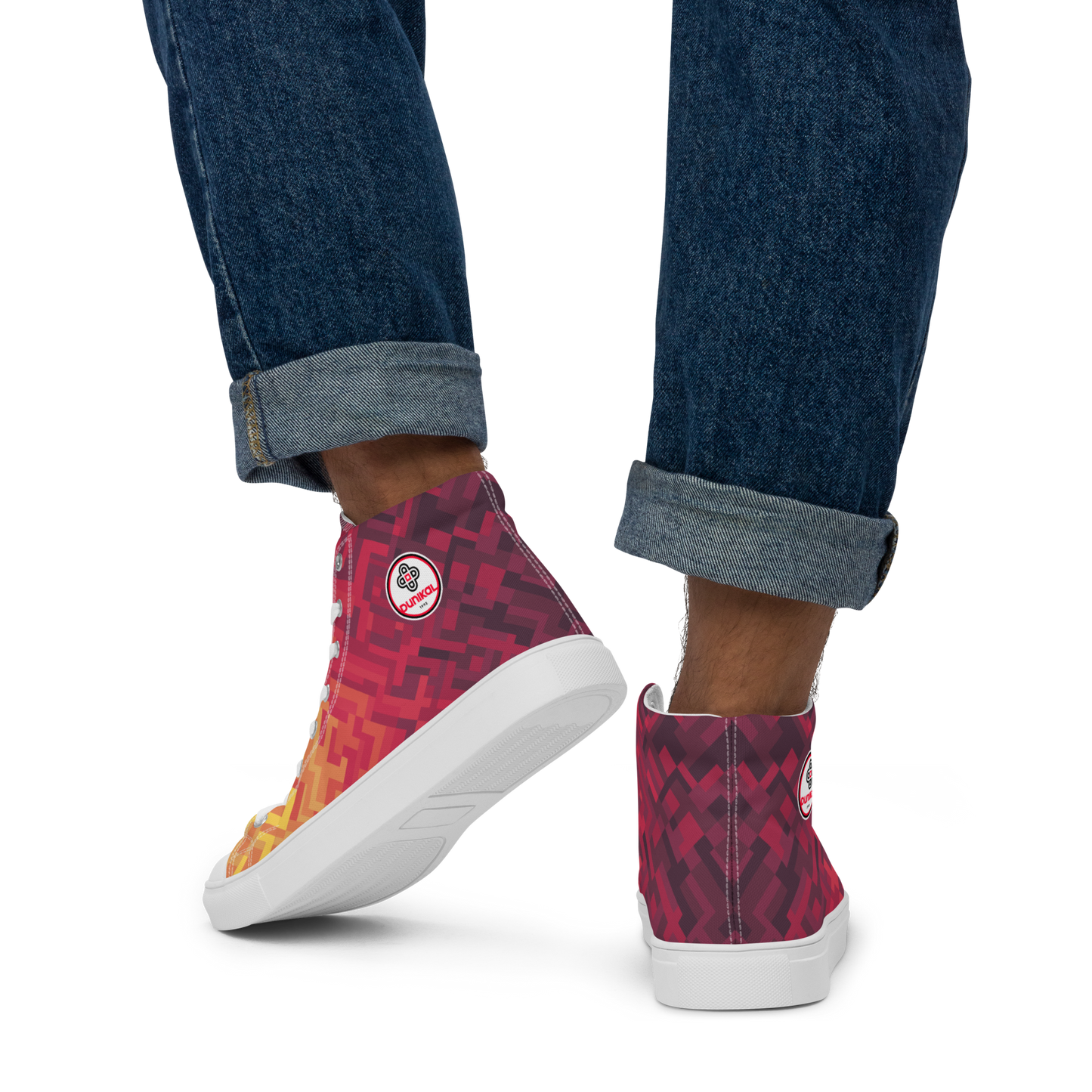 Men's Canvas Sneakers ❯ Polygonal Gradient ❯ Nebula