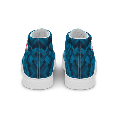 Men's Canvas Sneakers ❯ Polygonal Gradient ❯ Celestial Blue