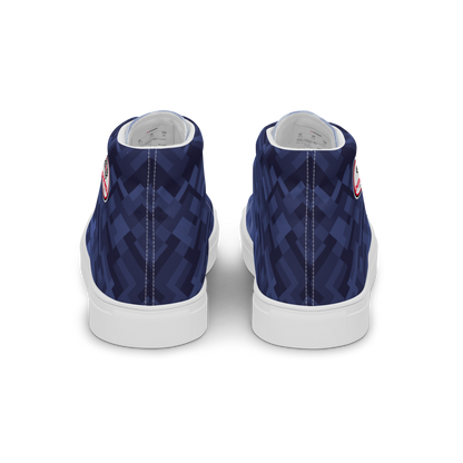 Men's Canvas Sneakers ❯ Polygonal Gradient ❯ Liberty Blue