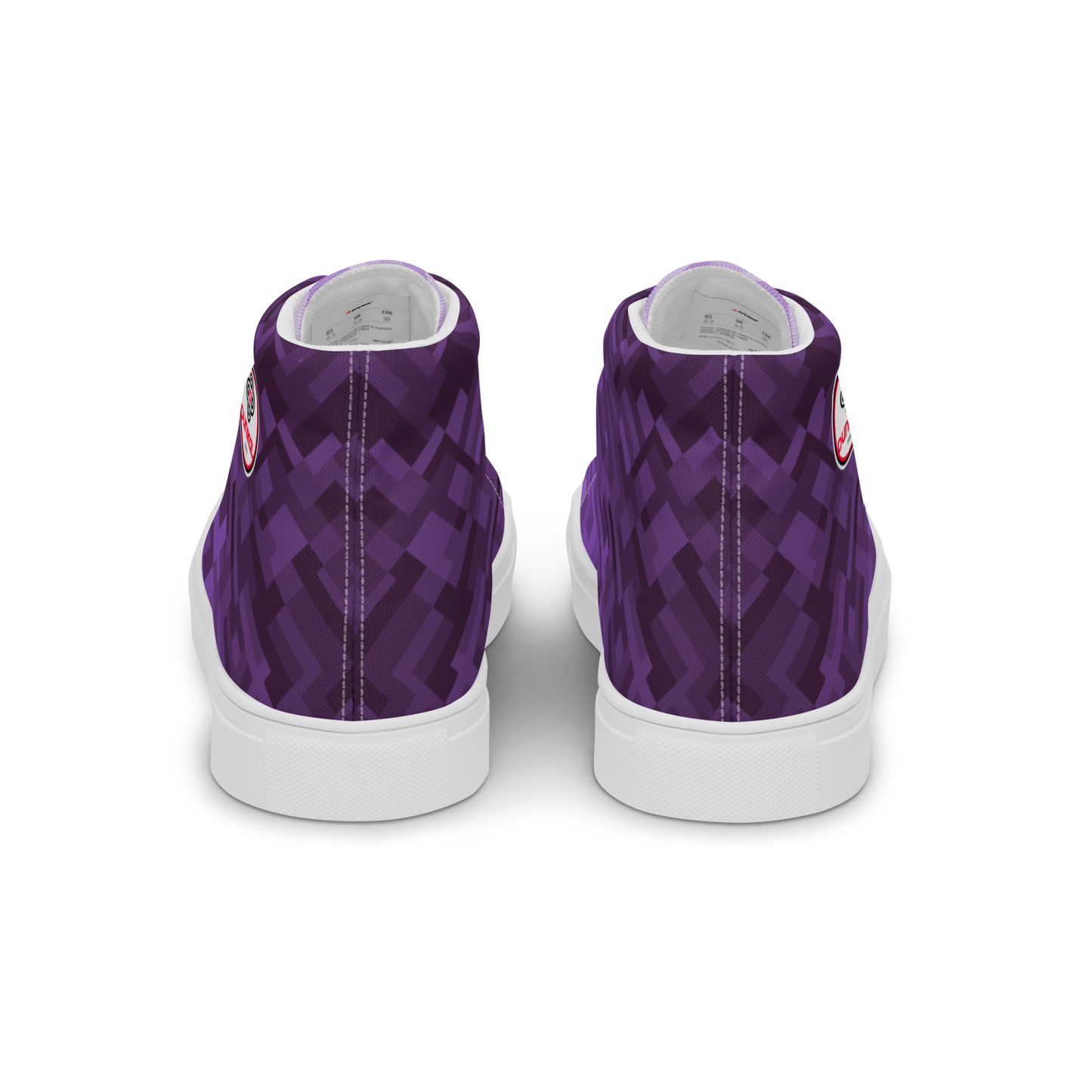 男士帆布运动鞋❯多边形渐变❯紫水晶紫