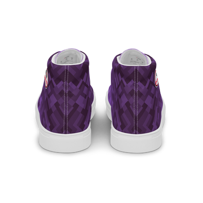 Men's Canvas Sneakers ❯ Polygonal Gradient ❯ Amethyst Purple