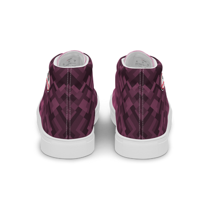 Men's Canvas Sneakers ❯ Polygonal Gradient ❯ Orchid Pink