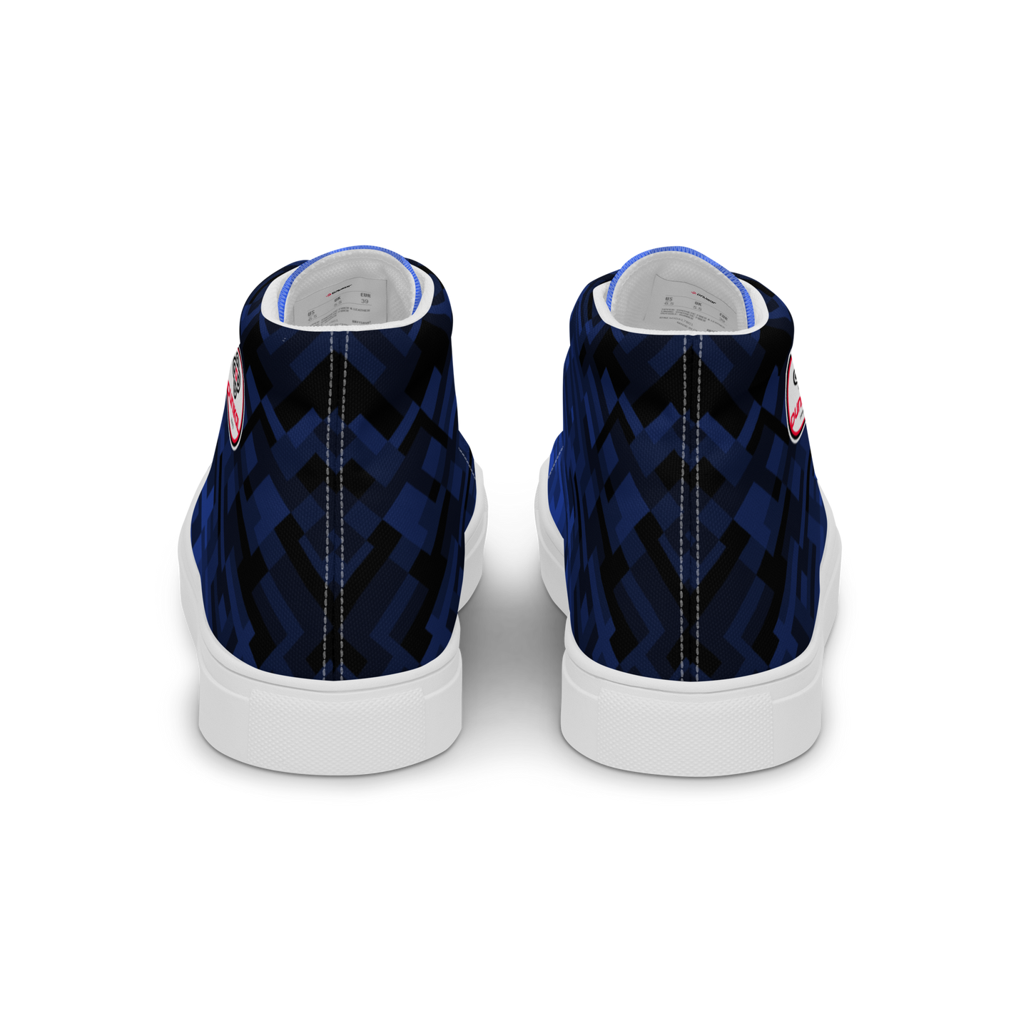 Men's Canvas Sneakers ❯ Polygonal Gradient ❯ Ultramarine