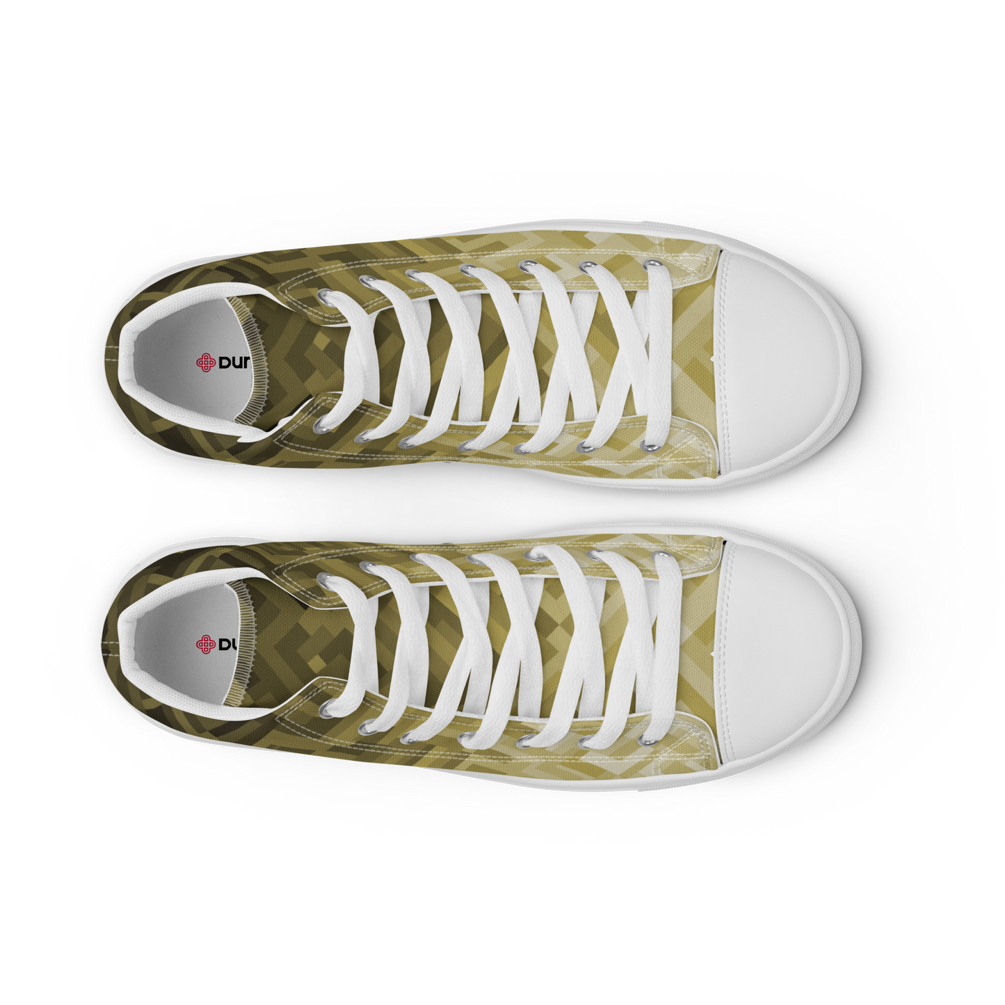Men's Canvas Sneakers ❯ Polygonal Gradient ❯ Gold